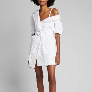 Cinq a Sept Belted Milly Cold Shoulder Mini Dress